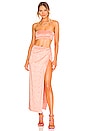 view 1 of 3 Karolyna Maxi Skirt Set in Peach