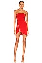 view 1 of 3 Nylah Front Zip Dress in Red