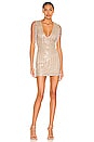 view 1 of 4 Carly Fringe Mini Dress in Gold