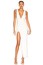 view 1 of 3 Erika Deep V Jersey Maxi in Ivory