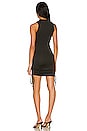 view 3 of 3 Cory Ruched Side Dress in Black