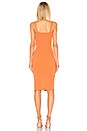 view 3 of 3 Zoe Square Neck Dress in Orange