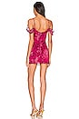 view 3 of 3 Nevaeh Drape Mini Dress in Pink Leopard
