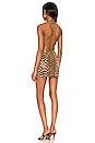 view 3 of 3 Regina Halter Mini Dress in Leopard