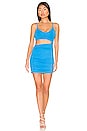 view 1 of 3 Darcey Ruched Mini Dress in Blue