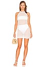 view 1 of 3 Racheal Net Halter Dress in White