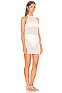 view 2 of 3 Racheal Net Halter Dress in White