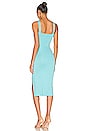 view 3 of 4 Zoe Square Neck Dress in Metallic Blue