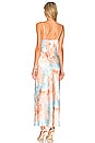 view 3 of 3 Krystal Slit Maxi Dress in Orange Tie Dye