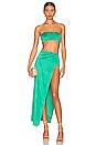 view 1 of 3 Karolyna Maxi Skirt Set in Teal