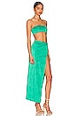 view 2 of 3 Karolyna Maxi Skirt Set in Teal