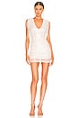 view 1 of 4 Carly Fringe Mini Dress in White