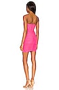 view 3 of 3 Sonya Bustier Mesh Dress in Hot Pink