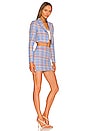 view 2 of 3 Dione Blazer Skirt Set in Blue