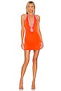 view 1 of 3 Nicky Deep V Dress in Orange