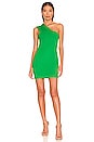 view 1 of 3 Rockie One Shoulder Dress in Green