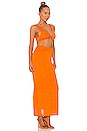 view 2 of 3 Joana Maxi Skirt Set in Tangerine