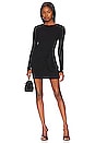 view 1 of 4 Dana Wrap Mini Dress in Black