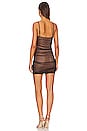view 3 of 3 Harlow Mesh Overlay Dress in Brown