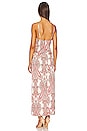 view 3 of 3 Lina Keyhole Maxi Dress in Red Paisley