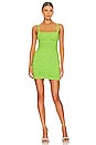 view 1 of 3 Marissa Ruched Mini Dress in Lime Green
