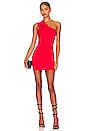 view 1 of 3 Rockie One Shoulder Dress in Red