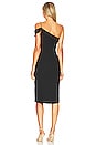view 4 of 4 Jillian Asymmetric Midi Dress in Black