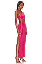 view 2 of 3 Cyntia Cut out Gown in Hot Pink