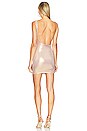 view 3 of 3 Alina Asymmetrical Mini Dress in Pink Metallic
