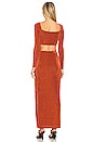 view 3 of 3 Anai Ruched Maxi Set in Rust