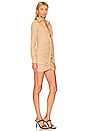 view 2 of 3 Colette Ruched Shirt Dress in Nude