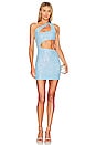 view 1 of 5 Cora One Shoulder Dress in Blue Multi
