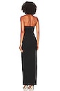 view 3 of 3 Gianna Sweetheart Slit Gown in Black