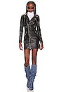 view 1 of 5 Alyssa Biker Dress in Black