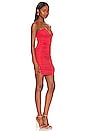 view 2 of 3 Vivienne Ruched Mini Dress in Coral