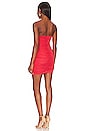 view 3 of 3 Vivienne Ruched Mini Dress in Coral