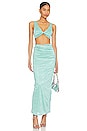 view 1 of 3 Joana Maxi Skirt Set in Teal