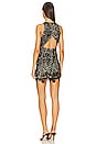 view 3 of 3 Patty High Neck Floral Crochet Dress in Black