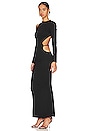 view 4 of 5 Margo Open Back Gown in Black