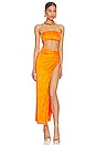 view 1 of 3 Karolyna Maxi Skirt Set in Orange