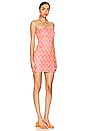 view 2 of 3 Malorie Strapless Mini Dress in Pink Multi