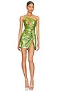 view 1 of 4 Claudette Cut Out Dress in Green