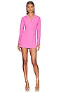 view 1 of 3 Armida Button Blazer Dress in hot pink