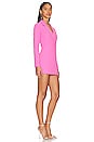 view 2 of 3 Armida Button Blazer Dress in hot pink