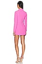 view 3 of 3 Armida Button Blazer Dress in hot pink