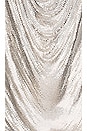 view 4 of 4 Caity Drape Dress in Silver