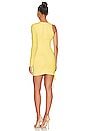 view 4 of 4 Ilana Ruched Mini Dress in Neon Yellow