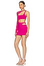 view 3 of 4 Jamie Cut Out Dress in Hot Pink