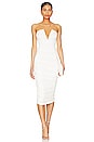 view 1 of 3 Vivienne Ruched Midi Dress in White