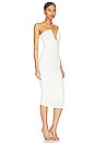 view 2 of 3 Vivienne Ruched Midi Dress in White